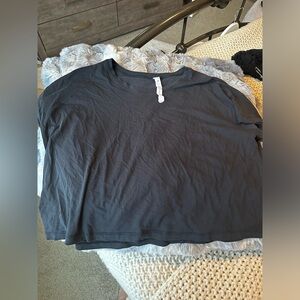 Lululemon Cates T Shirt- Black- Size 12